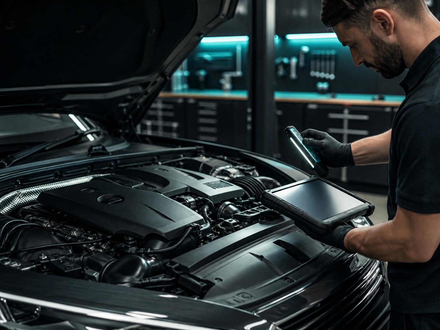 Mercedes-Benz and BMW engine and computer diagnostic inspection